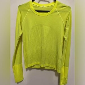 NWOT lululemon swiftly tech long sleeve size 8 2.0 highlight yellow race length